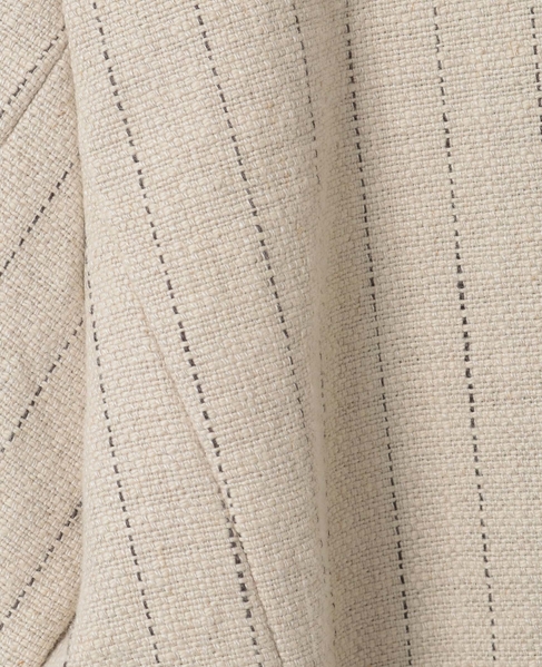 ヘビーコットンリネントリミングジャケット 詳細画像 ベージュ×ブラック 7