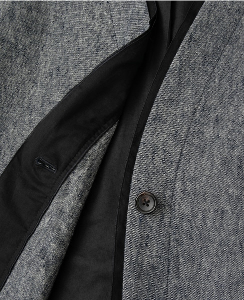 ヘビーコットンリネントリミングジャケット 詳細画像 ネイビー 4