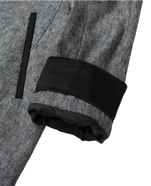 ヘビーコットンリネントリミングジャケット 詳細画像 ネイビー 5