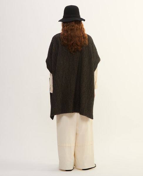 ウールへリンボンボクシージレ 詳細画像 ベージュ×ブラック 10