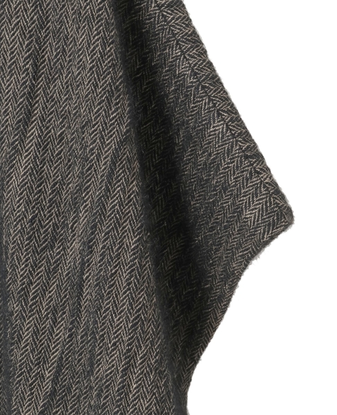 ウールへリンボンボクシージレ 詳細画像 ベージュ×ブラック 5