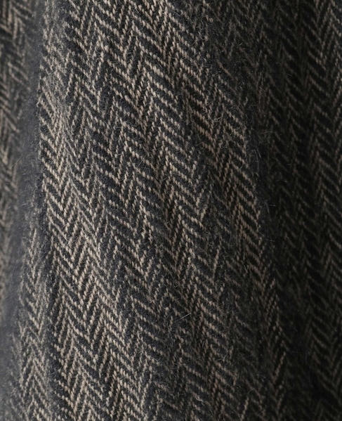 ウールへリンボンボクシージレ 詳細画像 ベージュ×ブラック 7