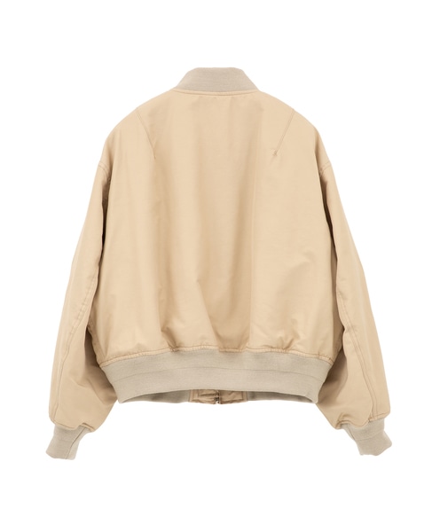 リサイクルナイロンMA-1ブルゾン 詳細画像 ベージュ 2