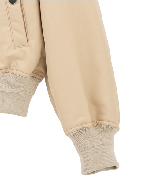 リサイクルナイロンMA-1ブルゾン 詳細画像 ベージュ 4