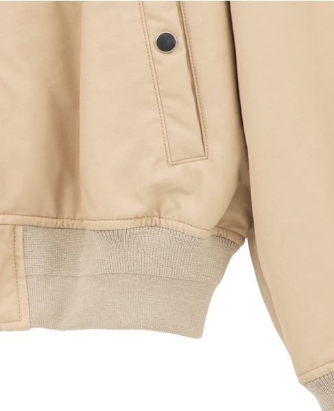 リサイクルナイロンMA-1ブルゾン 詳細画像 ベージュ 5