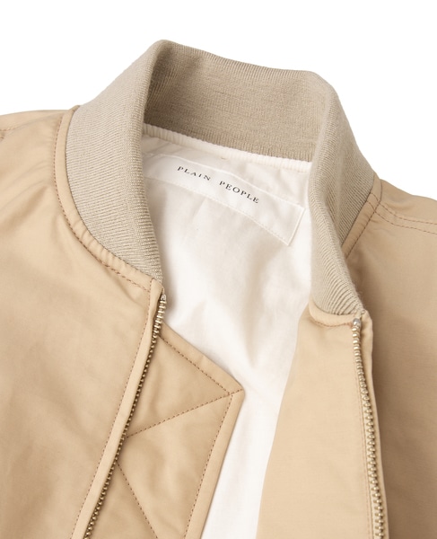 リサイクルナイロンMA-1ブルゾン 詳細画像 ベージュ 6