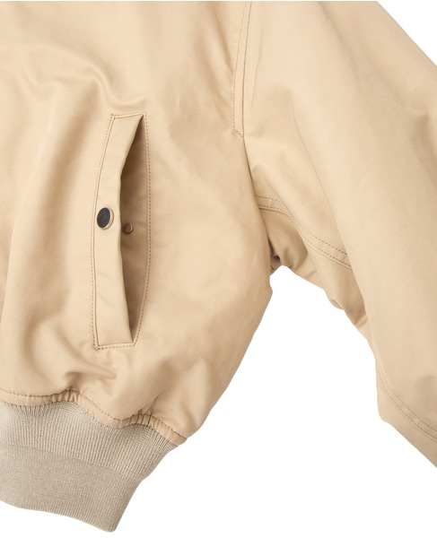 リサイクルナイロンMA-1ブルゾン 詳細画像 ベージュ 7