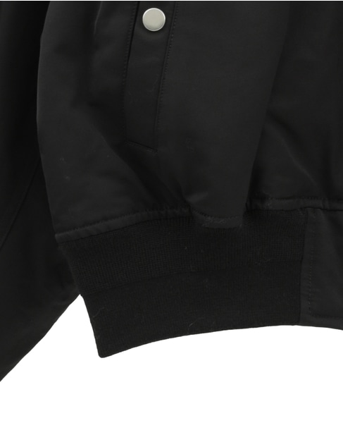 リサイクルナイロンMA-1ブルゾン 詳細画像 ブラック 12