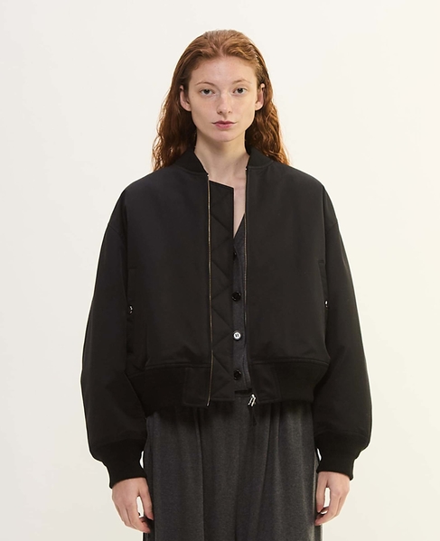 リサイクルナイロンMA-1ブルゾン 詳細画像 ブラック 2