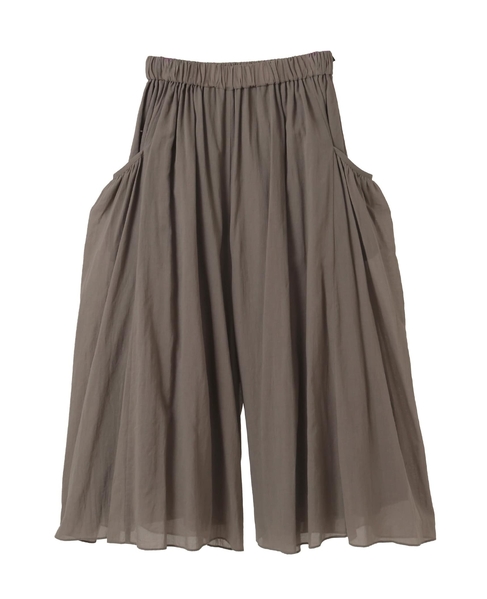 ボイルギャザースカート風パンツ 詳細画像 トープ 1