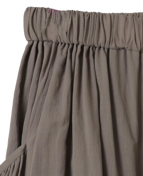 ボイルギャザースカート風パンツ 詳細画像 トープ 4