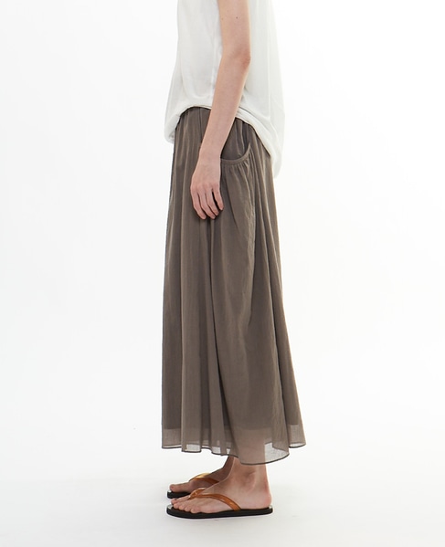 ボイルギャザースカート風パンツ 詳細画像 トープ 8