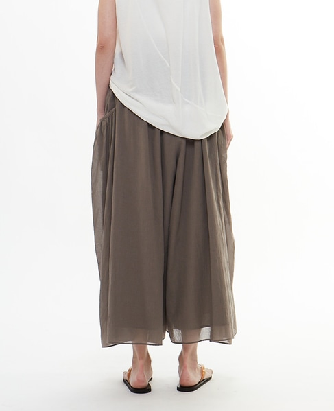 ボイルギャザースカート風パンツ 詳細画像 トープ 9