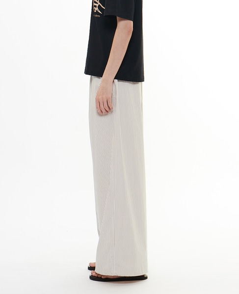 ストライプタイプライターイージーパンツ 詳細画像 ライトベージュ 3