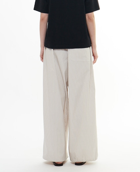 ストライプタイプライターイージーパンツ 詳細画像 ライトベージュ 4