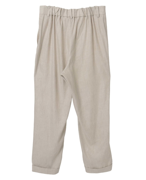 リネンレーヨンストレッチテーパードパンツ 詳細画像 ベージュ 2