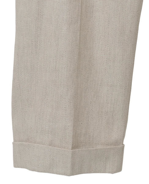 リネンレーヨンストレッチテーパードパンツ 詳細画像 ベージュ 5