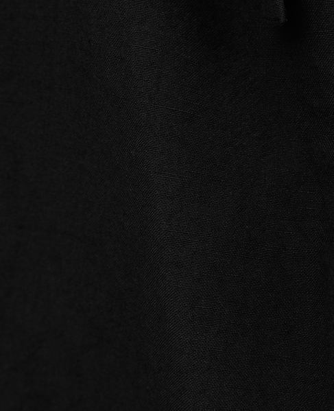 リネンウールタンブラーワッシャーテーパード巻パンツ 詳細画像 ブラック 8