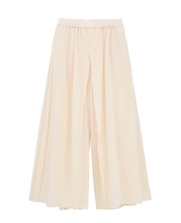 コットンボイルガーゼタンブラーボックスプリーツパンツ