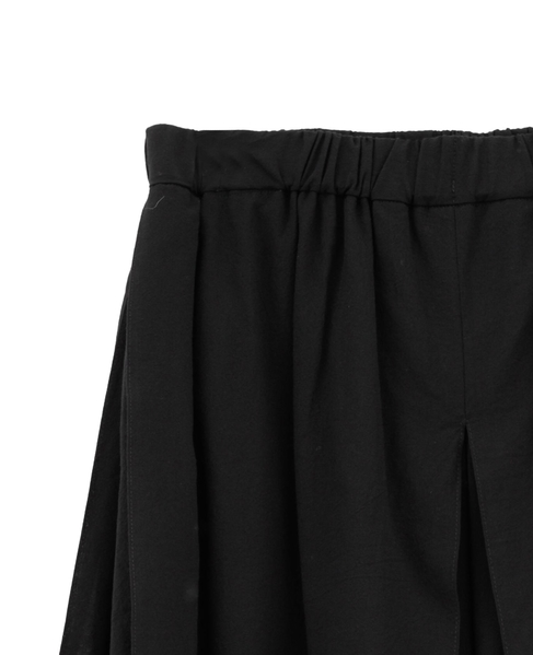 コットンボイルガーゼタンブラーボックスプリーツパンツ 詳細画像 ブラック 3