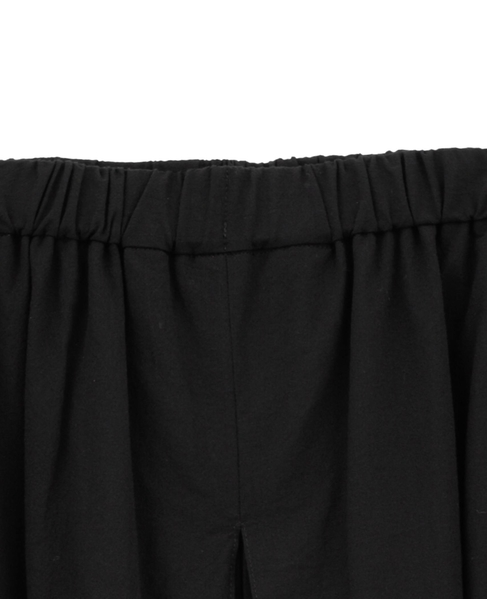 コットンボイルガーゼタンブラーボックスプリーツパンツ 詳細画像 ブラック 4