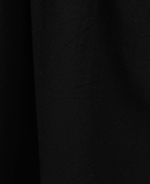 コットンボイルガーゼタンブラーボックスプリーツパンツ 詳細画像 ブラック 7