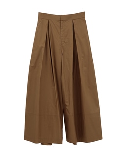 コンパクトツイルタックワイドパンツ