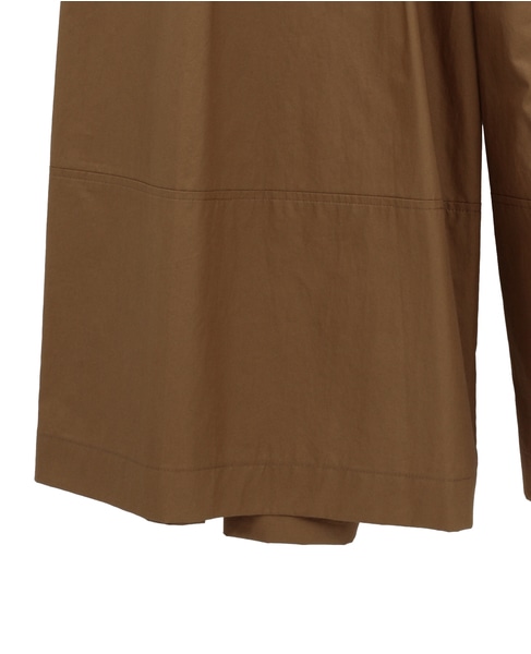 コンパクトツイルタックワイドパンツ 詳細画像 ブラウン 7