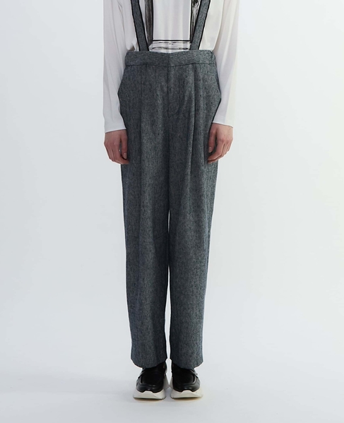 ヘビーコットンリネンサスペンダーパンツ 詳細画像 ネイビー 2