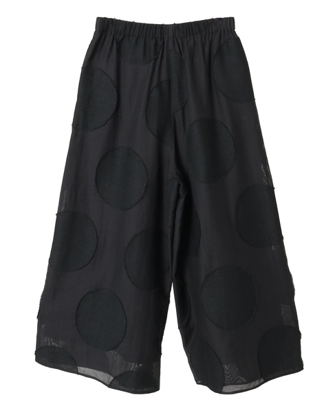 ビッグドットワイドクロップドパンツ 詳細画像 ブラック 2