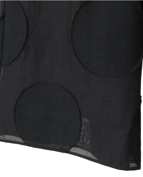 ビッグドットワイドクロップドパンツ 詳細画像 ブラック 5