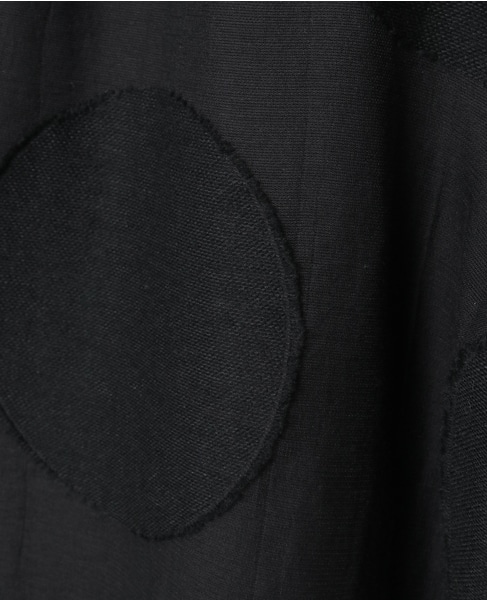 ビッグドットワイドクロップドパンツ 詳細画像 ブラック 6