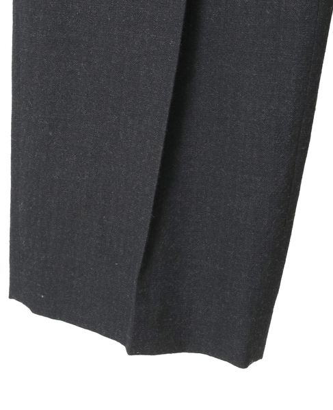 ウールリネンヘリンボンスカート付きスラックスパンツ 詳細画像 チャコールグレー 8