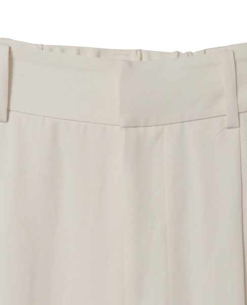 アセテートギャバジンタックテーパードパンツ 詳細画像 アイボリー 4