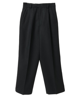 ウールボタニークリアテーパードパンツ