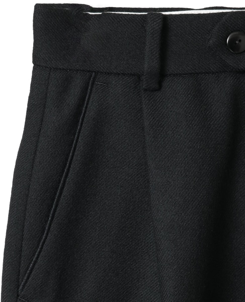 ウールボタニークリアテーパードパンツ 詳細画像 ブラック 3