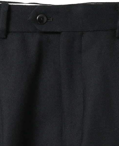 ウールボタニークリアテーパードパンツ 詳細画像 ブラック 4