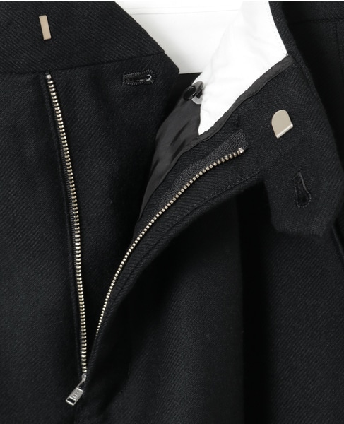 ウールボタニークリアテーパードパンツ 詳細画像 ブラック 5