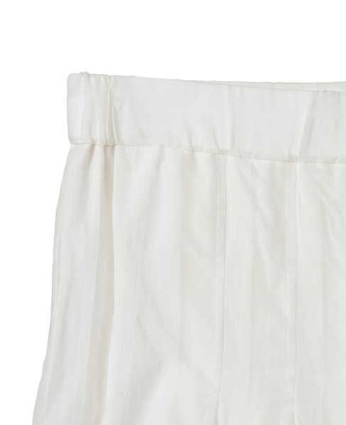 コードチェックワッシャーセミフレアスカート 詳細画像 ホワイト 3