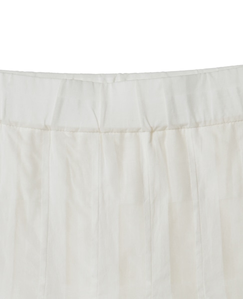 コードチェックワッシャーセミフレアスカート 詳細画像 ホワイト 5