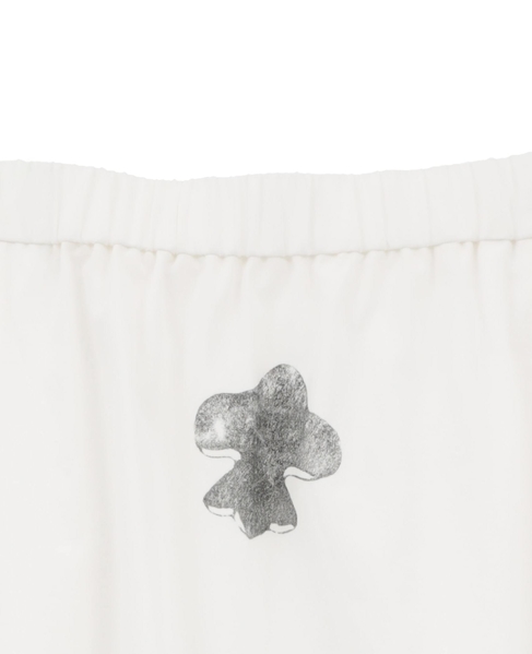 綿麻高密度ツイルビスコチートバルーンスカート 詳細画像 オフホワイト×ブラック 4