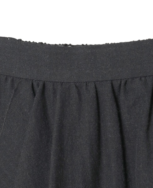 ウールリネンヘリンボンレイヤードスカート 詳細画像 チャコールグレー 10