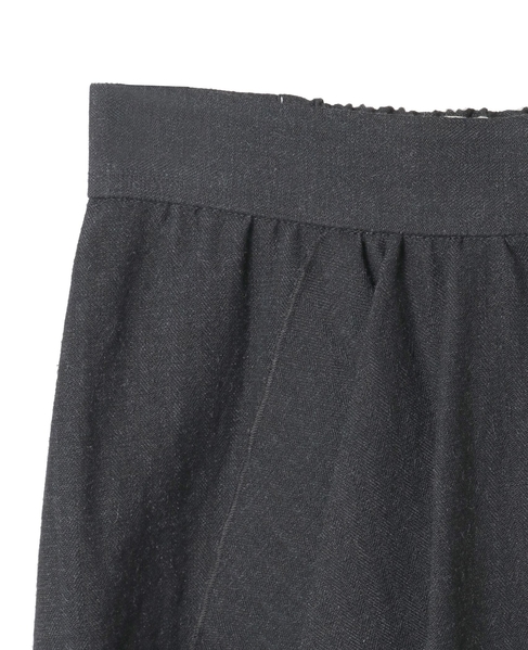 ウールリネンヘリンボンレイヤードスカート 詳細画像 チャコールグレー 3