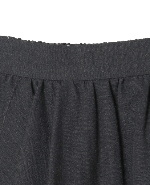 ウールリネンヘリンボンレイヤードスカート 詳細画像 チャコールグレー 4