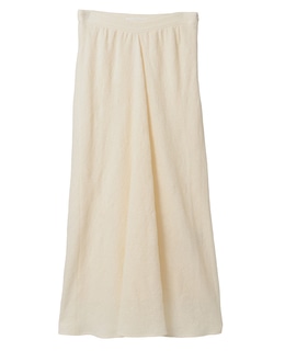 ウールリネンコットンワッシャーバイヤスストレートスカート