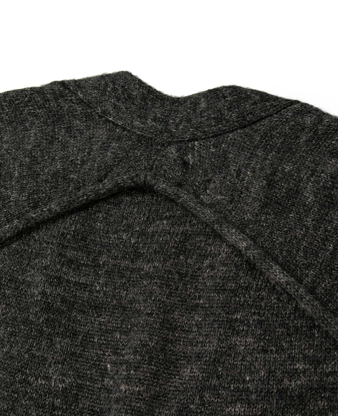 シェットランドウールリネンロングカーディガン 詳細画像 グレー 4