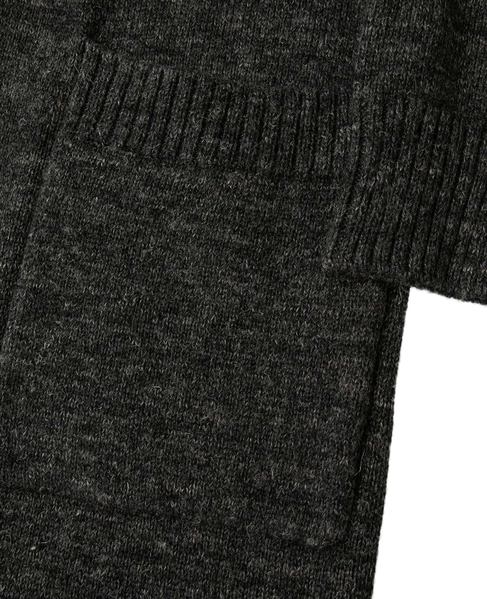 シェットランドウールリネンロングカーディガン 詳細画像 グレー 6