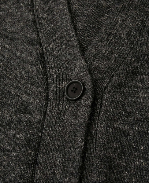 シェットランドウールリネンロングカーディガン 詳細画像 グレー 8