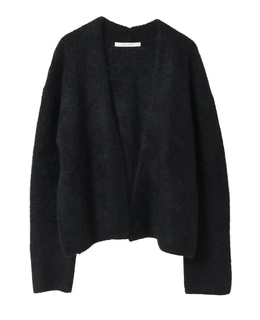MONAアルパカミドル丈ニットカーディガン