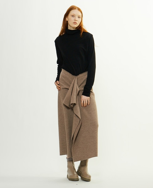 FLOAT圧縮ラッフルスカート 詳細画像 ベージュ 2